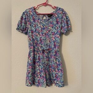 Picapino Short Sleeve Colorful Floral Kids Romper size 6X